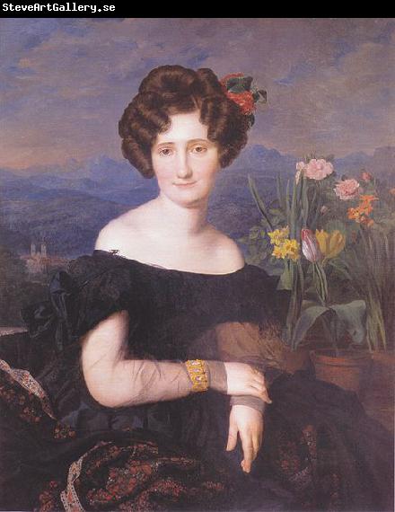 Ferdinand Georg Waldmuller Portrait of Johanna Borckenstein